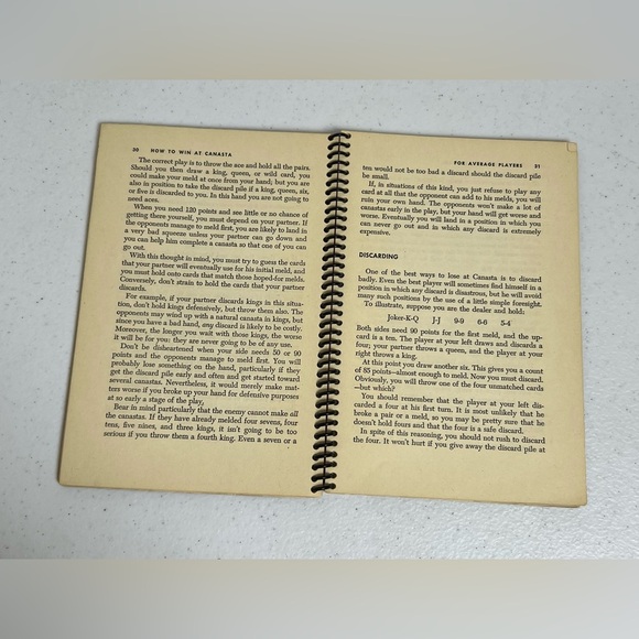 VTG Lot of 2 Canasta Items Book & Score Sheets 1949 Oswald Jacoby - Picture 10 of 10